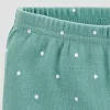 Carter's Just One You® Baby Girls' 4pk Polka Dot And Floral Print Pull-On Pants - Green/Pink/Gray