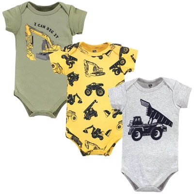 Hudson Baby Infant Boys Cotton Bodysuits, Construction Trucks 9 Hudson Baby Infant Boys Cotton Bodysuits, Construction Trucks - Image 9