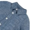 Hope & Henry Layette Baby Boy Long Sleeve Button Front Chambray Romper, Infant