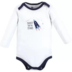 Hudson Baby Infant Boy Cotton Long-Sleeve Bodysuits, Space 3-Pack -Baby Nest Deals Store GUEST be5dd9d6 a1a6 4e23 bb4c 8064af542a3f