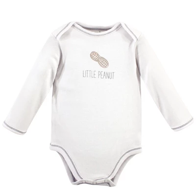 Touched By Nature Organic Cotton Long-Sleeve Bodysuits 5pk, Marching Elephant 2 Touched By Nature Organic Cotton Long-Sleeve Bodysuits 5pk, Marching Elephant - Image 2