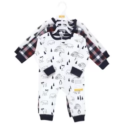 Hudson Baby Cotton Sleep And Play, Winter Animals