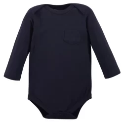 Hudson Baby Infant Boy Cotton Long-Sleeve Bodysuits 5pk, Basketball