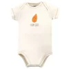 Touched By Nature Organic Cotton Bodysuits 5pk, Corn