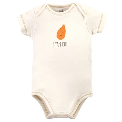 Touched By Nature Organic Cotton Bodysuits 5pk, Corn 1 Touched By Nature Organic Cotton Bodysuits 5pk, Corn