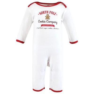 Touched By Nature Unisex Baby Organic Cotton Coveralls, Christmas Cookies 2 Touched By Nature Unisex Baby Organic Cotton Coveralls, Christmas Cookies - Image 2