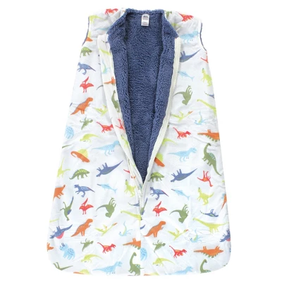 Hudson Baby Unisex Baby Mink With Faux Shearling Inner Sleeping Bag, Sack, Blanket, Dinosaurs 2 Hudson Baby Unisex Baby Mink With Faux Shearling Inner Sleeping Bag, Sack, Blanket, Dinosaurs - Image 2