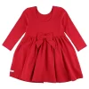 RuffleButts Baby Girls Long Sleeve Twirl Dress