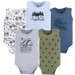Yoga Sprout Baby Boy Cotton Bodysuits 5pk, Adventure -Baby Nest Deals Store GUEST d2c46c69 51e6 4e99 bccb a5b7f2c1a473