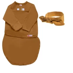 Embe Newborn Long Sleeve Swaddle Sack And Bow Headband Set (0-3 Months) -Baby Nest Deals Store GUEST d5d6dee6 f712 42e7 a3af 0a2fc3a348be