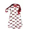 Hudson Baby Unisex Baby Plush Long-Sleeve Sleeping Bag, Sack, Wearable Blanket, Christmas Tree Truck, 0-9 Months