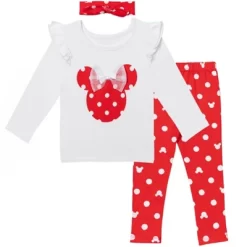 Disney Minnie Mouse Baby Girls T-Shirt Headband & Pant Set Newborn To Infant -Baby Nest Deals Store GUEST d6e77b51 2f39 4e51 ac78 1ef2723997f0