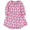 Touched By Nature Baby And Toddler Girl Organic Cotton Long-Sleeve Dresses 2pk, Pink Botanical