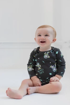 Disney Pixar Toy Story Alien Bullseye Rex Woody Jessie Buzz Lightyear Baby 4 Pack Bodysuits Newborn To Infant 1 Disney Pixar Toy Story Alien Bullseye Rex Woody Jessie Buzz Lightyear Baby 4 Pack Bodysuits Newborn To Infant