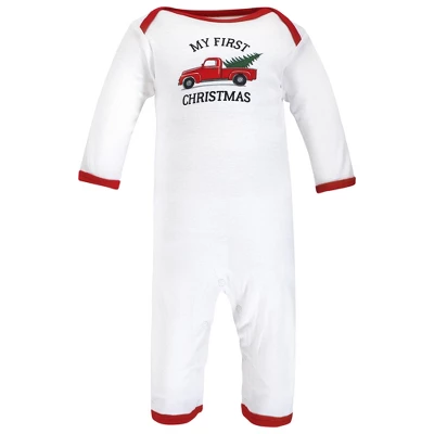 Hudson Baby Unisex Baby Cotton Coveralls, Christmas Tree 2 Hudson Baby Unisex Baby Cotton Coveralls, Christmas Tree - Image 2