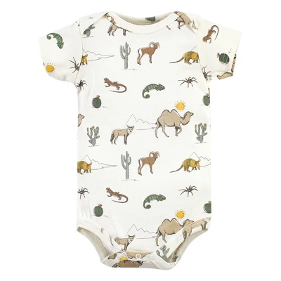 Hudson Baby Unisex Baby Cotton Bodysuits, Desert Animals 5 Hudson Baby Unisex Baby Cotton Bodysuits, Desert Animals - Image 5