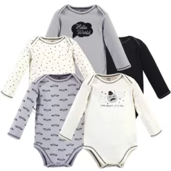 Touched By Nature Baby Boy Organic Cotton Long-Sleeve Bodysuits 5pk, Mr. Moon -Baby Nest Deals Store GUEST e265e4c8 dac5 418c b40d 7ed2f12e42d5