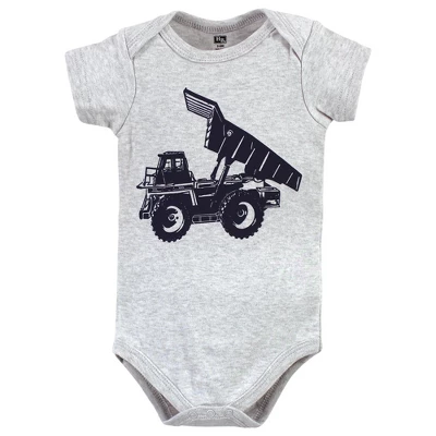 Hudson Baby Infant Boys Cotton Bodysuits, Construction Trucks 2 Hudson Baby Infant Boys Cotton Bodysuits, Construction Trucks - Image 2