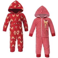 Hudson Baby Infant Fleece Jumpsuits, Coveralls, And Playsuits 2pk, Red Reindeer -Baby Nest Deals Store GUEST e916ddc5 38f4 4e84 8495 8b0317c69486