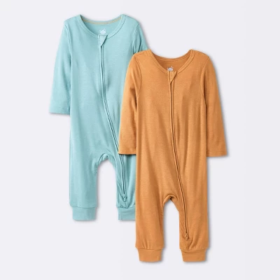 Baby Boys' 2pk Premium Romper - Cloud Island™ Green 5 Baby Boys' 2pk Premium Romper - Cloud Island™ Green - Image 5