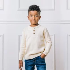 Hope & Henry Boys' Long Sleeve Henley Pullover Sweater With Rib Details, Infant -Baby Nest Deals Store GUEST ee37b892 9467 43e1 96ed 01f516fb9bda