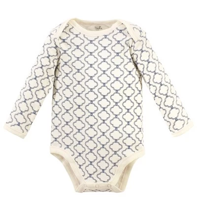 Touched By Nature Baby Girl Organic Cotton Long-Sleeve Bodysuits 5pk, Pink Elephant 1 Touched By Nature Baby Girl Organic Cotton Long-Sleeve Bodysuits 5pk, Pink Elephant