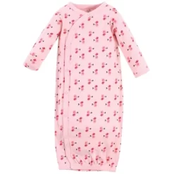 Touched By Nature Baby Girl Organic Cotton Side-Closure Snap Long-Sleeve Gowns 3pk, Coral Garden -Baby Nest Deals Store GUEST efbcfe55 f828 4a2e 9bf6 3c58b7939968