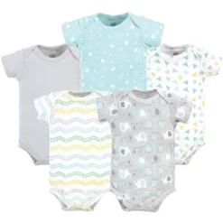 Luvable Friends Cotton Bodysuits 5pk, Unisex Basic Elephant -Baby Nest Deals Store GUEST f3cf9789 077f 4179 810f 2de46145335d