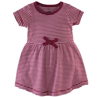 Touched By Nature Baby And Toddler Girl Organic Cotton Short-Sleeve Dresses 2pk, Blush Blossom 1 Touched By Nature Baby And Toddler Girl Organic Cotton Short-Sleeve Dresses 2pk, Blush Blossom