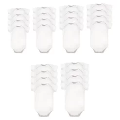 Luvable Friends Cotton Bodysuits 24pk, White, 0-24 Months