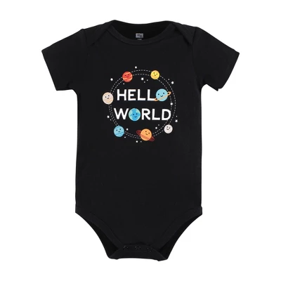 Hudson Baby Cotton Bodysuits, Happy Planets 2 Hudson Baby Cotton Bodysuits, Happy Planets - Image 2