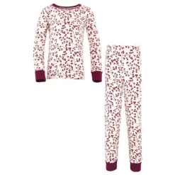 Touched By Nature Baby Girl Organic Cotton Tight-Fit Pajama Set, Berry Branch -Baby Nest Deals Store GUEST f678aeb9 a1a5 4540 b43e 1ccef76abedf