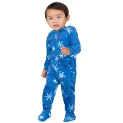 Footed Pajamas - Its A Snow Day Infant Hoodie Fleece Onesie