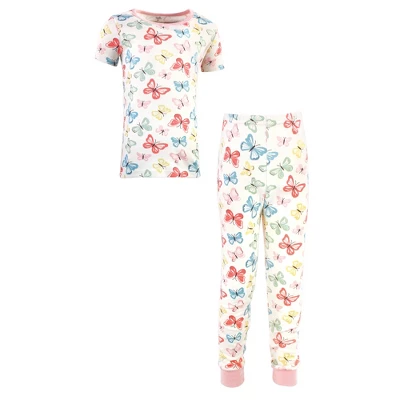 Touched By Nature Baby Girl Organic Cotton Tight-Fit Pajama Set, Butterflies 3 Touched By Nature Baby Girl Organic Cotton Tight-Fit Pajama Set, Butterflies - Image 3