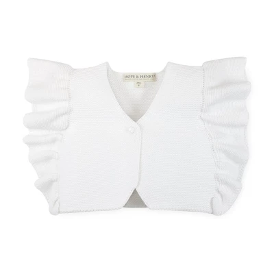 Hope & Henry Girls' Ruffle Sleeve Sweater Vest, Infant 4 Hope & Henry Girls' Ruffle Sleeve Sweater Vest, Infant - Image 4